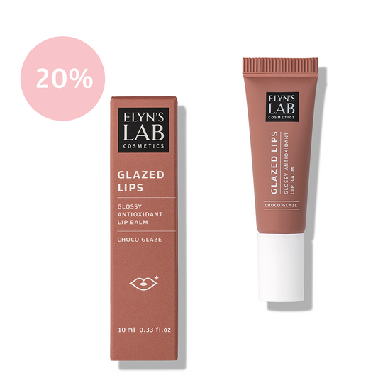 Glazed Lips Choco Glossy Tinted Lip Balm with Vitamin E and Hyaluronic Acid